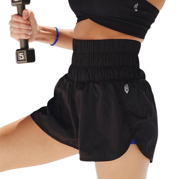 Free People Pants - Free People Movement The Way Home Short Black